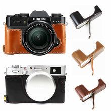Load image into Gallery viewer, Pu Leather Camera Bag Body Case For Fujifilm X-H2S X-S10 X-E4 X100V XF10 X-T30 II X-T20 X-T4 X-T200 X-T3 X-T2 XT4 XS10 XT30II
