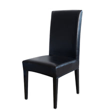 Load image into Gallery viewer, PU Leather Chair Cover Spandex Waterproof Oilproof Chair Cover Stretch Kitchen Seat Case Banquet Hotel Cover housse de chaise
