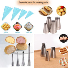 Load image into Gallery viewer, Puff Nozzle Cupcake Injector Pastry Syringe Cream Icing Piping Tip Nozzles Cake Confectionery Equipment Decorating Tools
