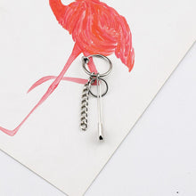 Load image into Gallery viewer, Punk Rock Pin Bead Chain Earring Unisex Long Pendant Ear Bone Clip Earrings Cool Egirl Woman's Men Party Jewelry 1PC
