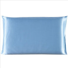 Load image into Gallery viewer, Pure Emulation Silk Satin Pillowcase Comfortable Smooth Pillow Case Bedding Pillow Cover White Grey Khaki Pink Sliver 50x66cm
