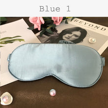 Load image into Gallery viewer, Pure Natural Mulberry Silk Sleep Rest Eye Mask Padded Shade Cover 19 Momme Travel Relax Normal Eyeshade Blindfolds

