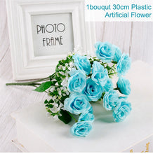 Load image into Gallery viewer, 30 cm Mini Rose 1 Bouquet Artificial Silk Flower Branches Fake Flowers Artificial Flowers For Decor Wedding

