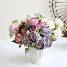 Load image into Gallery viewer, 30 cm Mini Rose 1 Bouquet Artificial Silk Flower Branches Fake Flowers Artificial Flowers For Decor Wedding
