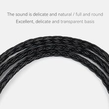 Load image into Gallery viewer, Q1 MAX 16 Stand 352 Cores Earphones Upgrade Cable 3 in 1 Silver Plated MMCX QDC KZ C Pin for QKZ HBB ZXT AS16 PRO ZSN PRO X
