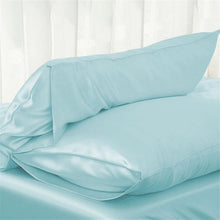 Load image into Gallery viewer, Silk Satin Pillow Case Bedding Pillowcase Smooth Home White Black Grey Khaki Sky Blue Pink Sliver
