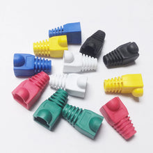 Load image into Gallery viewer, Adapter Cap Ethernet Network Cable Connector Plugs RJ45 Caps Cat 5 CAT6 protective sleeve multicolour

