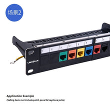 Load image into Gallery viewer, RJ45 &amp; LC &amp; SC Coupler Snap-in Keystone Frame Blind Plate For Modular Blank Patch Panel
