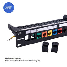 Load image into Gallery viewer, RJ45 &amp; LC &amp; SC Coupler Snap-in Keystone Frame Blind Plate For Modular Blank Patch Panel

