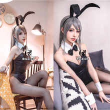 Load image into Gallery viewer, Sakurajima Mai Cosplay Costume Halloween Women Black Sexy Jumpsuit Rascal Does Not Dream of Bunny Girl Senpai Cos
