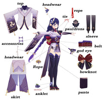 Load image into Gallery viewer, Game Genshin Impact Raiden Shogun Cosplay Costume Baal Raiden Shogun Cosplay Costume Sexy Women Uniform Dress Full Set
