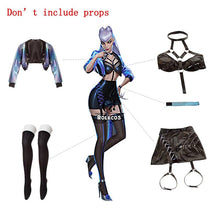 Load image into Gallery viewer, Game LOL KDA Cosplay Costume Evelynn Cosplay Costume Women Sexy KDA All Out Evelynn Costume Halloween Bra Skirt
