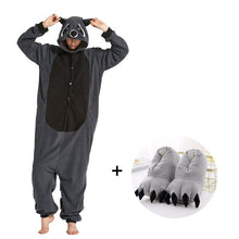 Load image into Gallery viewer, Raccoon Pajamas Men Kigurumi Animal Onesies For Adults Cartoon Cosplay Costume One-Piece Pijamas Overall Women Pyjama Bodysuits
