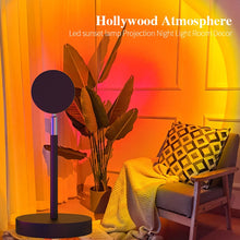 Load image into Gallery viewer, Rainbow Sunset Lamp Projector Night Light Sunset Projection Led Desk Lamp for Bedroom Atmosphere Rainbow Lamp Decoration Light
