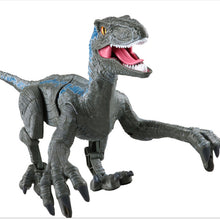Load image into Gallery viewer, RC Dinosaur Raptor Velociraptor Roar Walking Light Electric Remote Control Animal Model Kids Toys Boys Children Gifts
