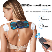 Load image into Gallery viewer, Rechargeable Electric Pulse Neck Massager EMS Cervical Massage Patch Neck Back Muscle Stimulator Tens Relief Pain neck release
