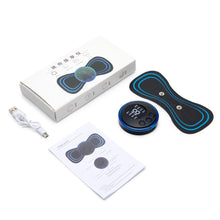 Load image into Gallery viewer, Rechargeable Electric Pulse Neck Massager EMS Cervical Massage Patch Neck Back Muscle Stimulator Tens Relief Pain neck release
