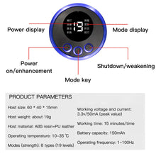 Load image into Gallery viewer, Rechargeable Electric Pulse Neck Massager EMS Cervical Massage Patch Neck Back Muscle Stimulator Tens Relief Pain neck release
