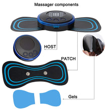 Load image into Gallery viewer, Rechargeable Electric Pulse Neck Massager EMS Cervical Massage Patch Neck Back Muscle Stimulator Tens Relief Pain neck release

