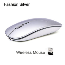 Load image into Gallery viewer, Rechargeable Optical Wireless Mouse Slient Button Ultra Thin Mini Optical Ultrathin USB 2.4G Mice
