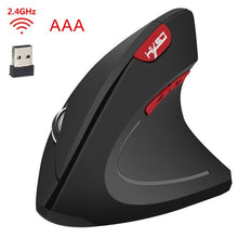 Load image into Gallery viewer, Gaming Wireless Mouse Vertical Ergonomic Bluetooth Mouse USB Rechargeable Office Gamer Air Mause For PC Laptop Notebook Computer
