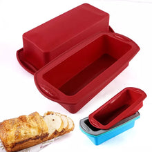 Load image into Gallery viewer, Rectangular Silicone Bread Pan Mold Toast Bread Mold Cake Tray Long Square Cake Mould Bakeware Non-stick Baking Tools
