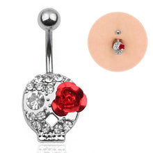Load image into Gallery viewer, Red CZ Steel Navel Piercing Belly Button Rings Dangled 6 Styles 14G Earrings Piercing Ombligo Body Jewelry For Sexy Women Oreja
