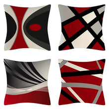 Load image into Gallery viewer, Red Series Abstract Cushion Cover Geometric Pillow Cases Sofa Decorative Pillow Covers Fashion Pillowcase Waist Pillow Cover
