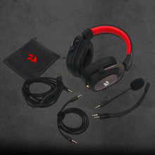Load image into Gallery viewer, Wired game headset 7.1 Surround sound memory foam ear pad with removable microphone for PC/PS4 and Xbox One
