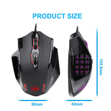 Load image into Gallery viewer, USB wired  Gaming Mouse 12400 DPI 17 buttons programmable game Optical mice backlight laptop PC computer
