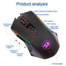 Load image into Gallery viewer, 2.4G Wireless Gaming Mouse 8000 DPI 10 buttons Programmable ergonomic for gamer Mice laptop PC

