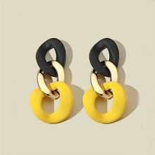 Load image into Gallery viewer, Resin Acrylic Earrings For Women Trend Statement Earings Bohemian Jewelry Colorblock Earrings Wedding Party Jewelry
