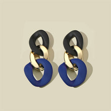 Load image into Gallery viewer, Resin Acrylic Earrings For Women Trend Statement Earings Bohemian Jewelry Colorblock Earrings Wedding Party Jewelry
