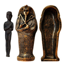 Load image into Gallery viewer, Resin Ornament Statue Ancient Egyptian Pharaoh Mummy Ornaments Ancient Mummy Sculpture Figure Coffin Pyramid Magic Sacrificia
