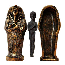 Load image into Gallery viewer, Resin Ornament Statue Ancient Egyptian Pharaoh Mummy Ornaments Ancient Mummy Sculpture Figure Coffin Pyramid Magic Sacrificia
