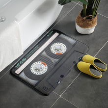Load image into Gallery viewer, Retro Cassette Music Tape Floor Mat Multiple Choice Funny Entrance Door Mat Living Room Kitchen Non-Slip Carpet Bathroom Doormat
