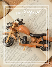 Load image into Gallery viewer, Retro Wooden Motorcycle Model Car Toy Doll Ornaments Wooden Handmade Home Office Decoration Crafts Children's Birthday Gifts
