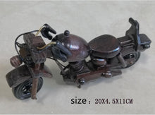 Load image into Gallery viewer, Retro Wooden Motorcycle Model Car Toy Doll Ornaments Wooden Handmade Home Office Decoration Crafts Children's Birthday Gifts
