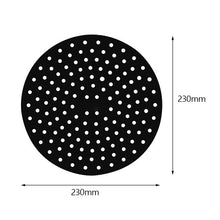 Load image into Gallery viewer, Reusable Air Fryer Liners Anti-stick Pad Replacement High Temperature Resistant Anti Slip Silicone Pad Kitchen Steam Mats
