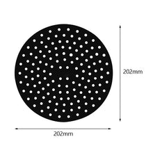 Load image into Gallery viewer, Reusable Air Fryer Liners Anti-stick Pad Replacement High Temperature Resistant Anti Slip Silicone Pad Kitchen Steam Mats
