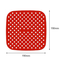 Load image into Gallery viewer, Reusable Air Fryer Liners Anti-stick Pad Replacement High Temperature Resistant Anti Slip Silicone Pad Kitchen Steam Mats
