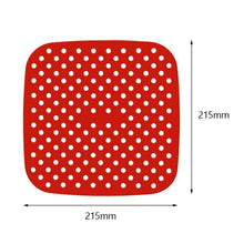 Load image into Gallery viewer, Reusable Air Fryer Liners Anti-stick Pad Replacement High Temperature Resistant Anti Slip Silicone Pad Kitchen Steam Mats
