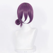 Load image into Gallery viewer, Reze Cosplay Wig Anime Chainsaw Man Purple Mixed Ponytail Hair Pelucas Halloween Carnival Party Costume Role Play + a wig cap
