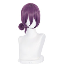 Load image into Gallery viewer, Reze Cosplay Wig Anime Chainsaw Man Purple Mixed Ponytail Hair Pelucas Halloween Carnival Party Costume Role Play + a wig cap
