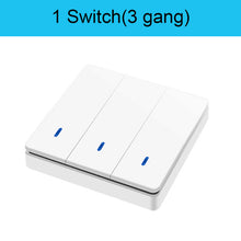 Load image into Gallery viewer, 433Mhz Wireless Push Button Smart Light Switch  Remote Control 90-250V 10Amp 1CH RF Relay Receiver Transmitter for Fan Lamp
