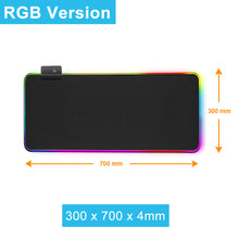 Load image into Gallery viewer, RGB Gaming Mouse Pad Large Mouse Pad Gamer XXL Led Computer Mousepad Big Mouse Mat with Backlight Carpet For keyboard Desk Mat
