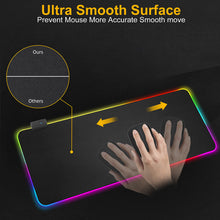 Load image into Gallery viewer, RGB Gaming Mouse Pad Large Mouse Pad Gamer XXL Led Computer Mousepad Big Mouse Mat with Backlight Carpet For keyboard Desk Mat
