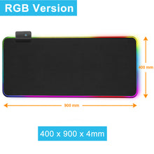 Load image into Gallery viewer, RGB Gaming Mouse Pad Large Mouse Pad Gamer XXL Led Computer Mousepad Big Mouse Mat with Backlight Carpet For keyboard Desk Mat
