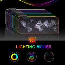 Load image into Gallery viewer, RGB Mousepad Gaming Mouse Pad XXL Large Mouse Pad Gamer LED Big Mouse Mat Computer Carpet with Backlight Mause keyboard Desk Mat
