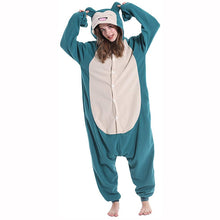 Load image into Gallery viewer, Animal Kigurumi Pajamas Women Onesies For Adults Fleece Men Cartoon One-Piece Pijamas Sleepwear Birthday Cosplay Costume
